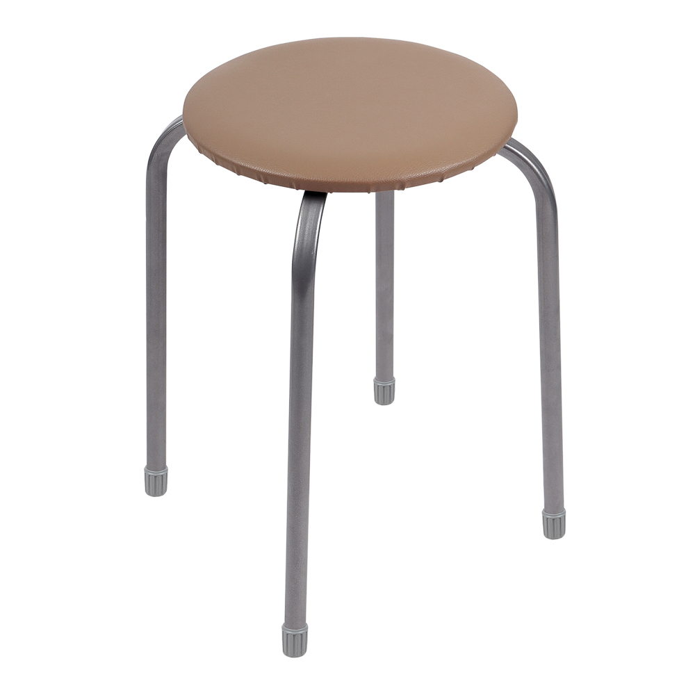 НИКА Табурет круг, металл, МДФ, мягкое сиденье, h47см, d29см, ТБ3, арт.№ 465-212