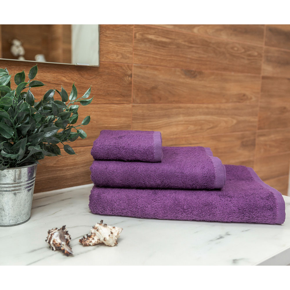 PROVANCE Бамбук Полотенце махровое, 70% бамбук, 30% хлопок, 70х130см, 400гр/м, фиолет, арт.№ 484-006