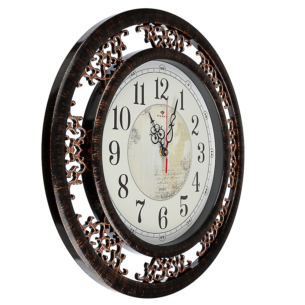Часы настенные, 45см, пластик, в декоративной раме, арт.№ 581-828