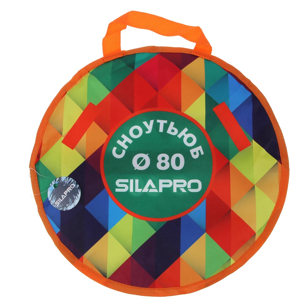 SILAPRO Сноутьюб с сиденьем "Мозаика", d=80см, оксфорд 600D, резина R14, ПВХ, арт.№ 112-062