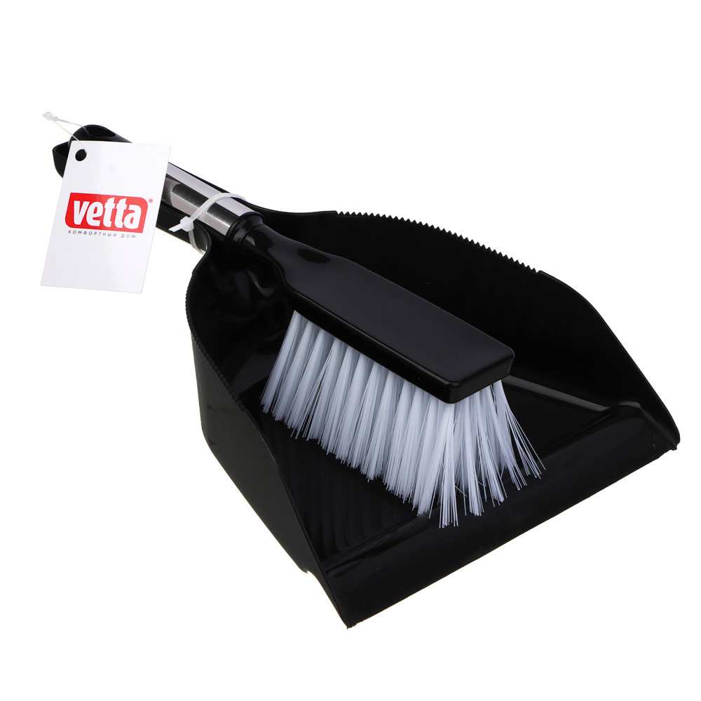 VETTA Набор: совок + щетка Сопрано, полипропилен, нерж.сталь, щетка 25,5х5х6,5, совок 29х21х6,5см, арт.№ 445-049