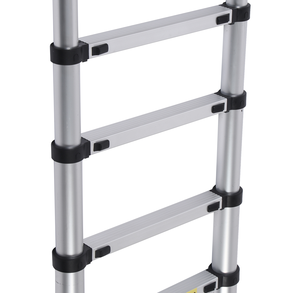 ЕРМАК Лестница телескопическая алюминий, 10 ступеней (3,8м), арт.№ 624-154