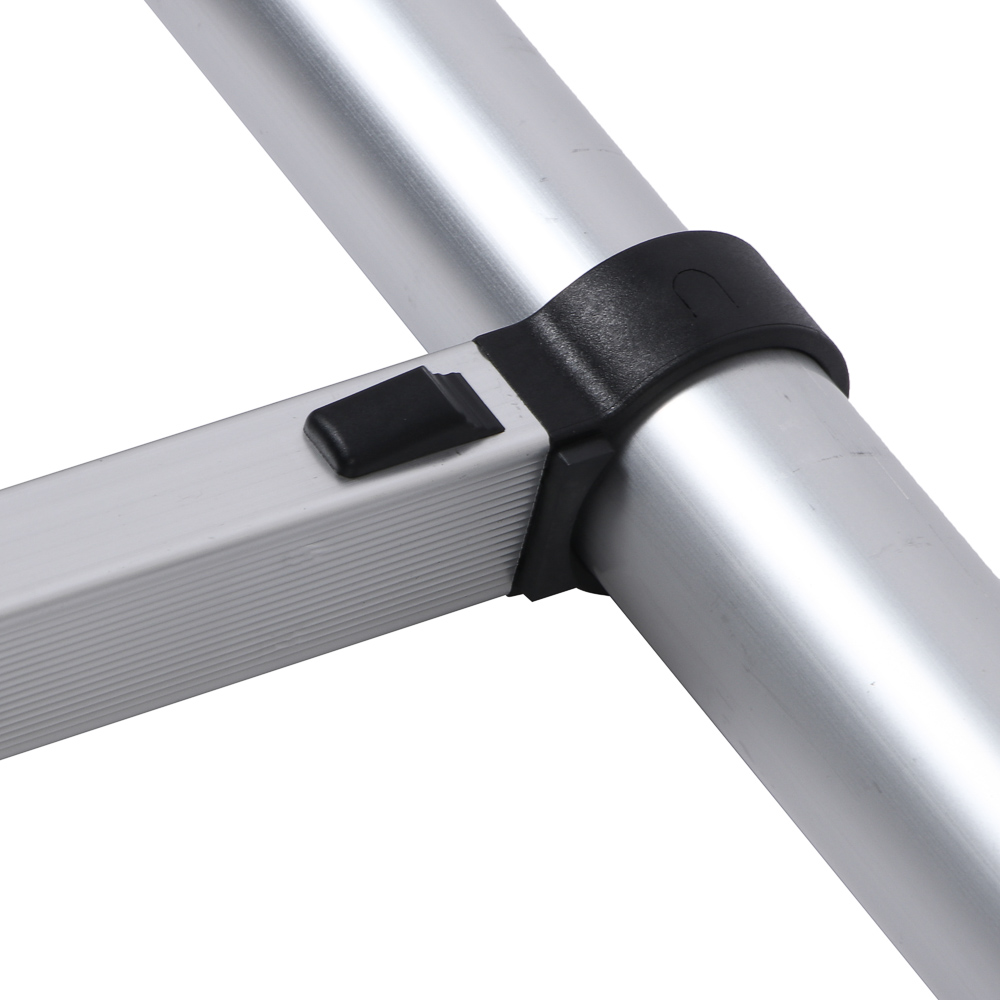 ЕРМАК Лестница телескопическая алюминий, 10 ступеней (3,8м), арт.№ 624-154