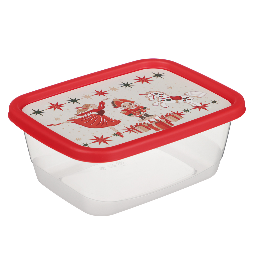 Щелкунчик Контейнер для продуктов прямоугольный 0,85л, пластик, арт.№ 861-515