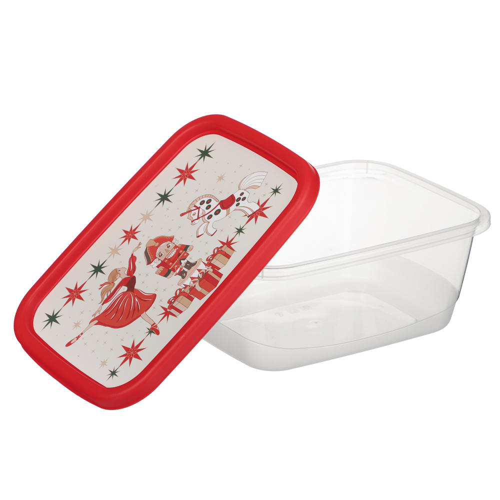 Щелкунчик Контейнер для продуктов прямоугольный 0,85л, пластик, арт.№ 861-515