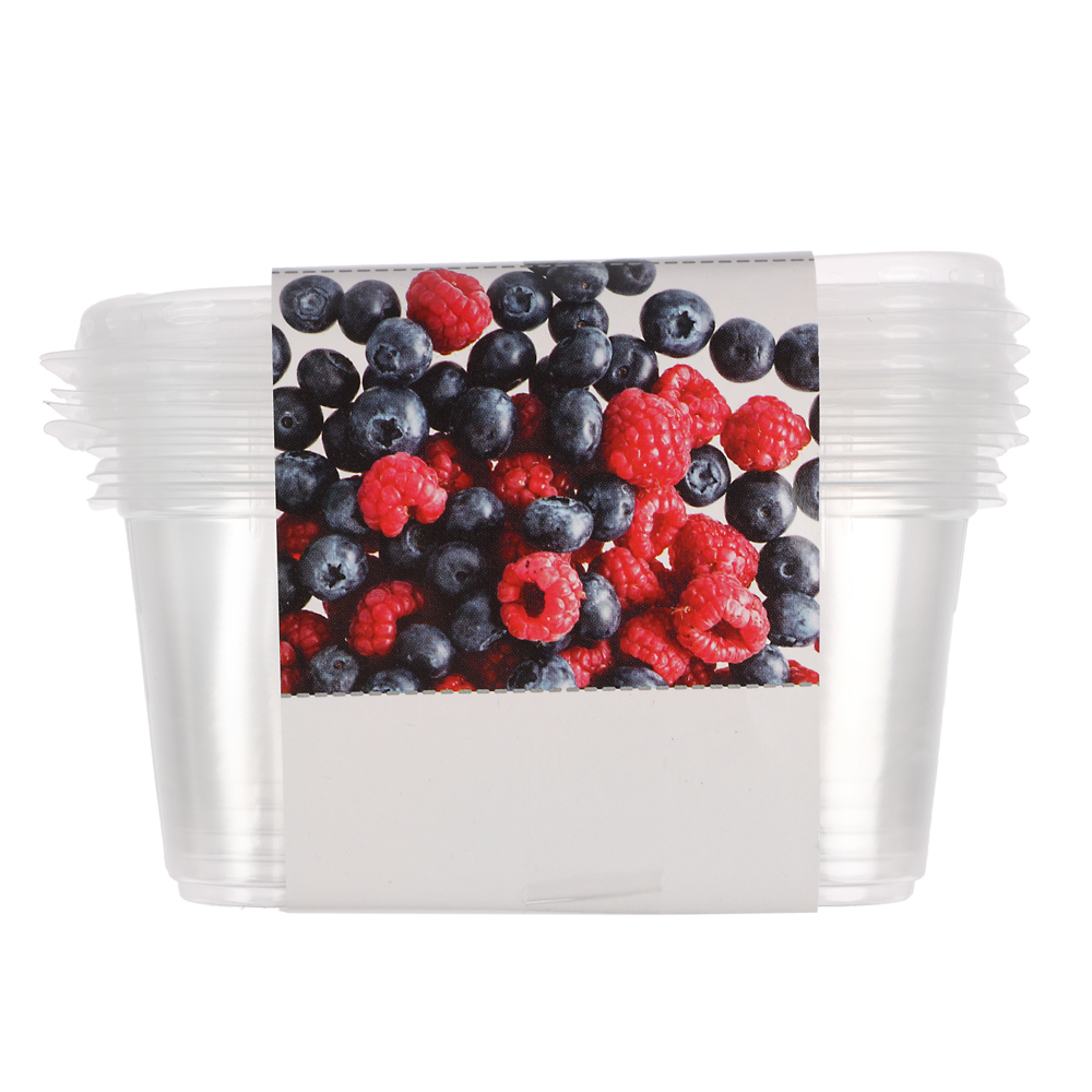 Набор контейнеров тм Юпласт, 250 мл, пластик, 5 штук, арт.№ 438-270