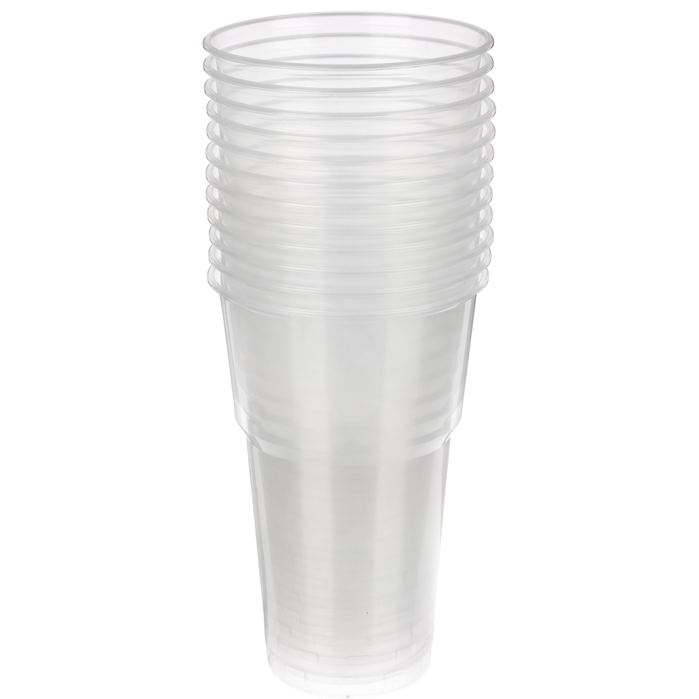 Стакан неокрашенный тм VIP, 500 мл, полистирол, 12 шт, арт.№ 438-271