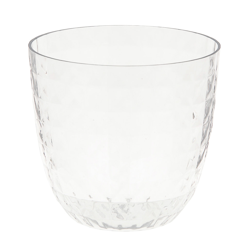 INBLOOM Кашпо 11х11см Кристалл, PET+PP, арт.№ 164-376