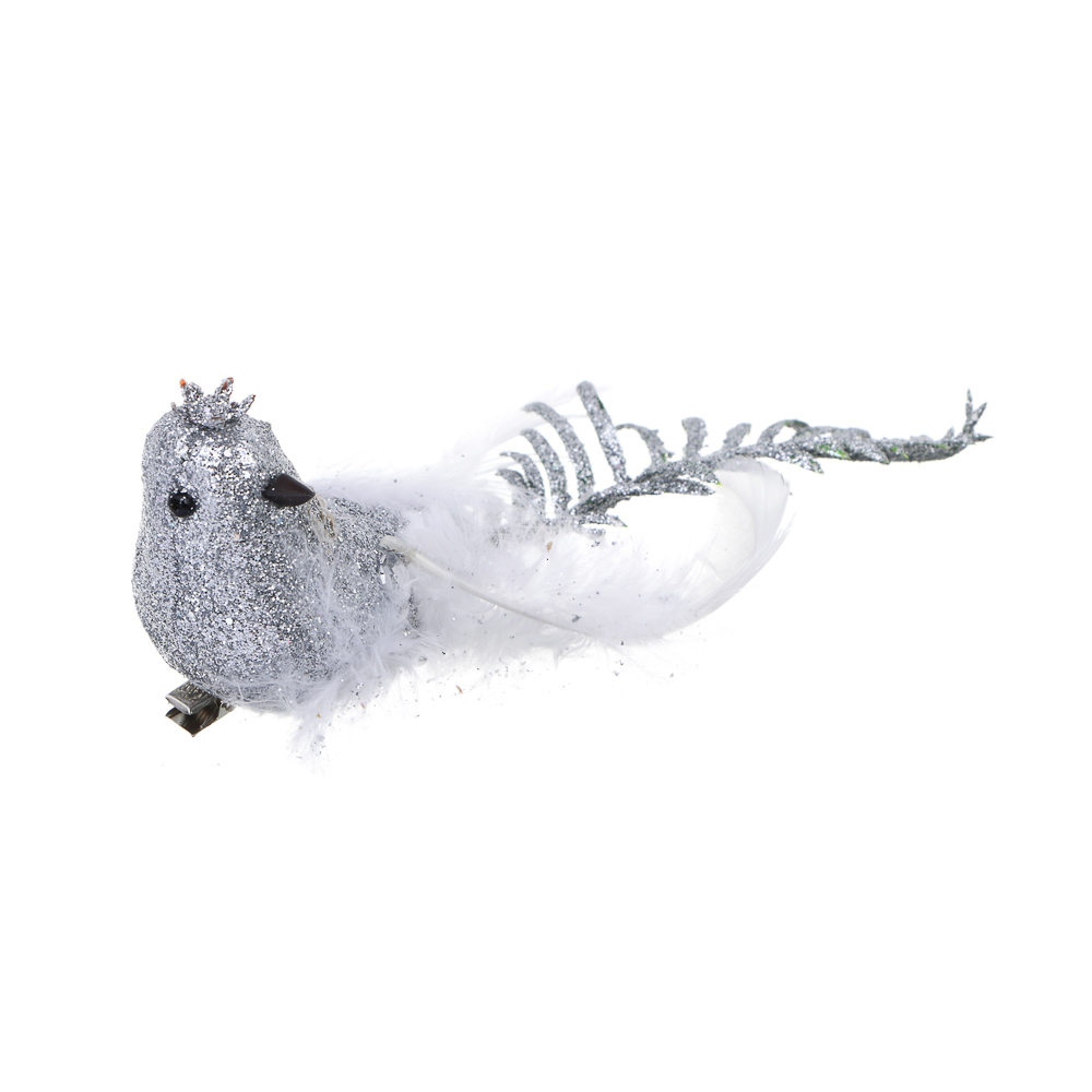 СНОУ БУМ Птицы на прищепке 2 шт, 3,5x17 см, пластик, 26-533, арт.№ 397-413