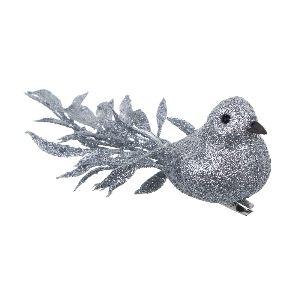 СНОУ БУМ Птицы на прищепке 2 шт, 3,2x13см, пластик, 26-534, арт.№ 397-414