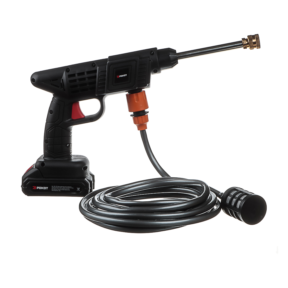 РОКОТ Минимойка высокого давления аккумуляторная, в кейсе, 2 АКБ, арт.№ 690-178