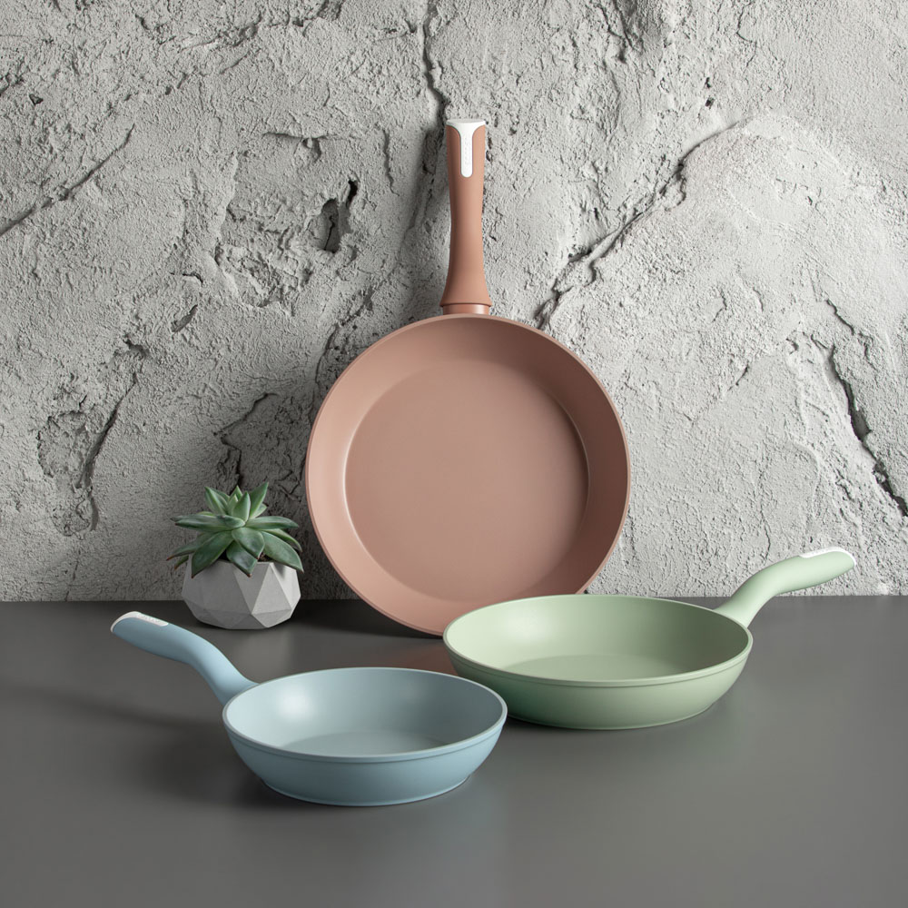 SATOSHI Комбелло Колор Набор сковород литых 3пр., d20, 24, 28см, антипригарное покрытие, арт.№ 846-034