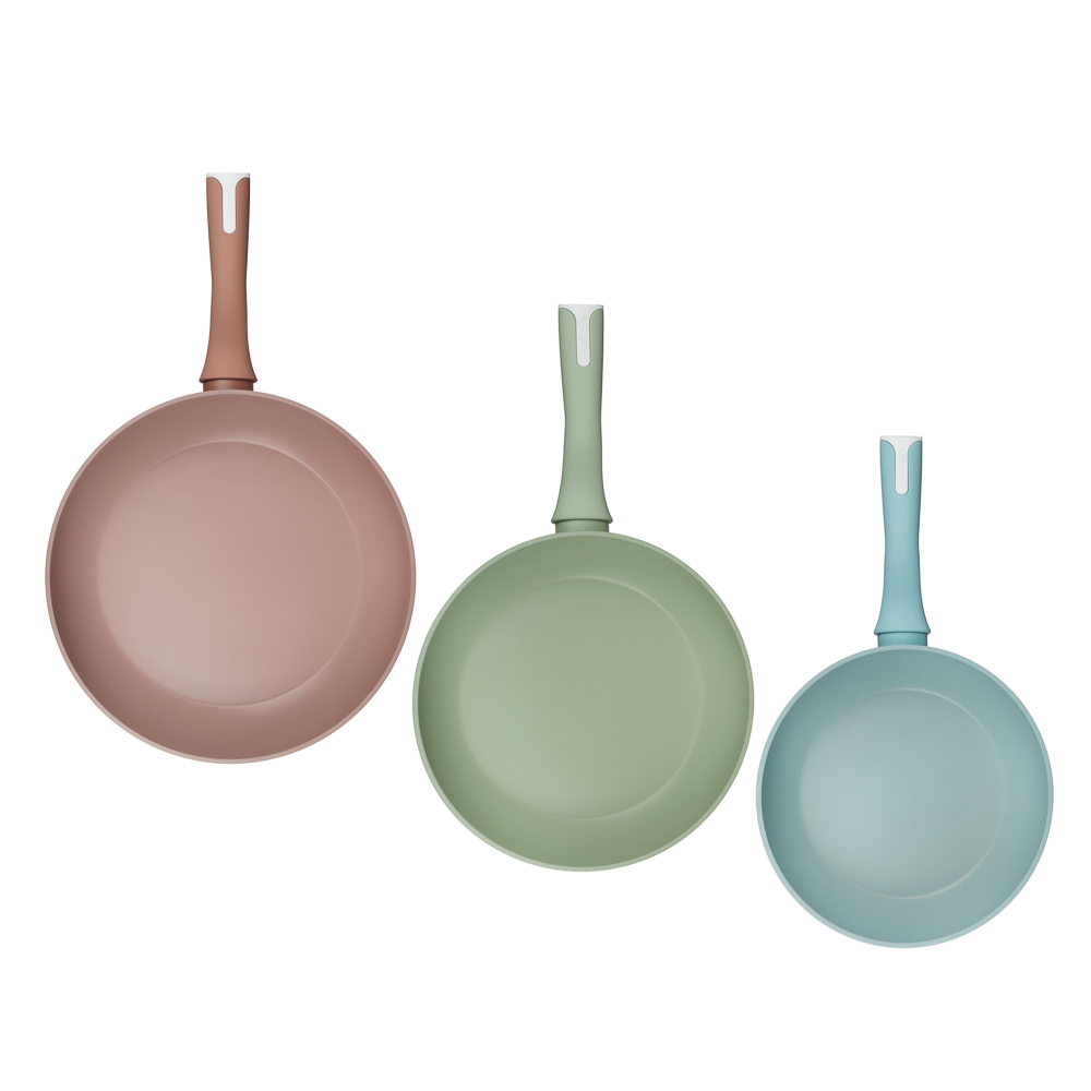 SATOSHI Комбелло Колор Набор сковород литых 3пр., d20, 24, 28см, антипригарное покрытие, арт.№ 846-034