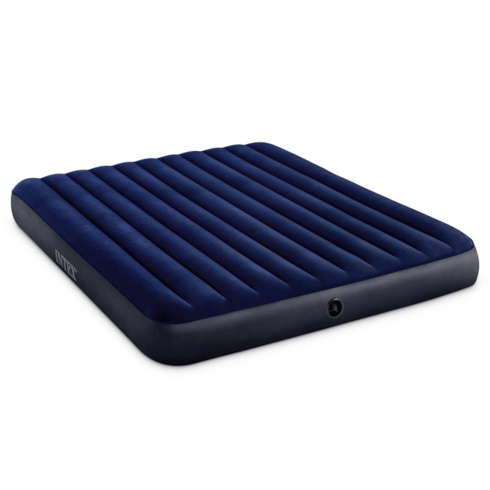 INTEX Матрас надувной CLASSIC DOWNY, 203x183x25см, до 272кг, 64755, арт.№ 108-045