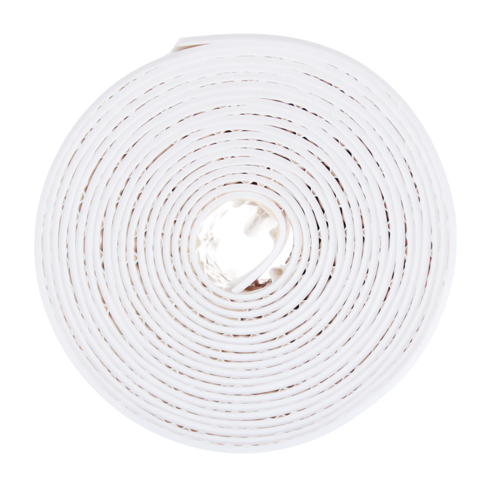 ЕРМАК Лента бордюрная самоклеящаяся белая 60ммх3,35м, полиэтилен, арт.№ 472-032