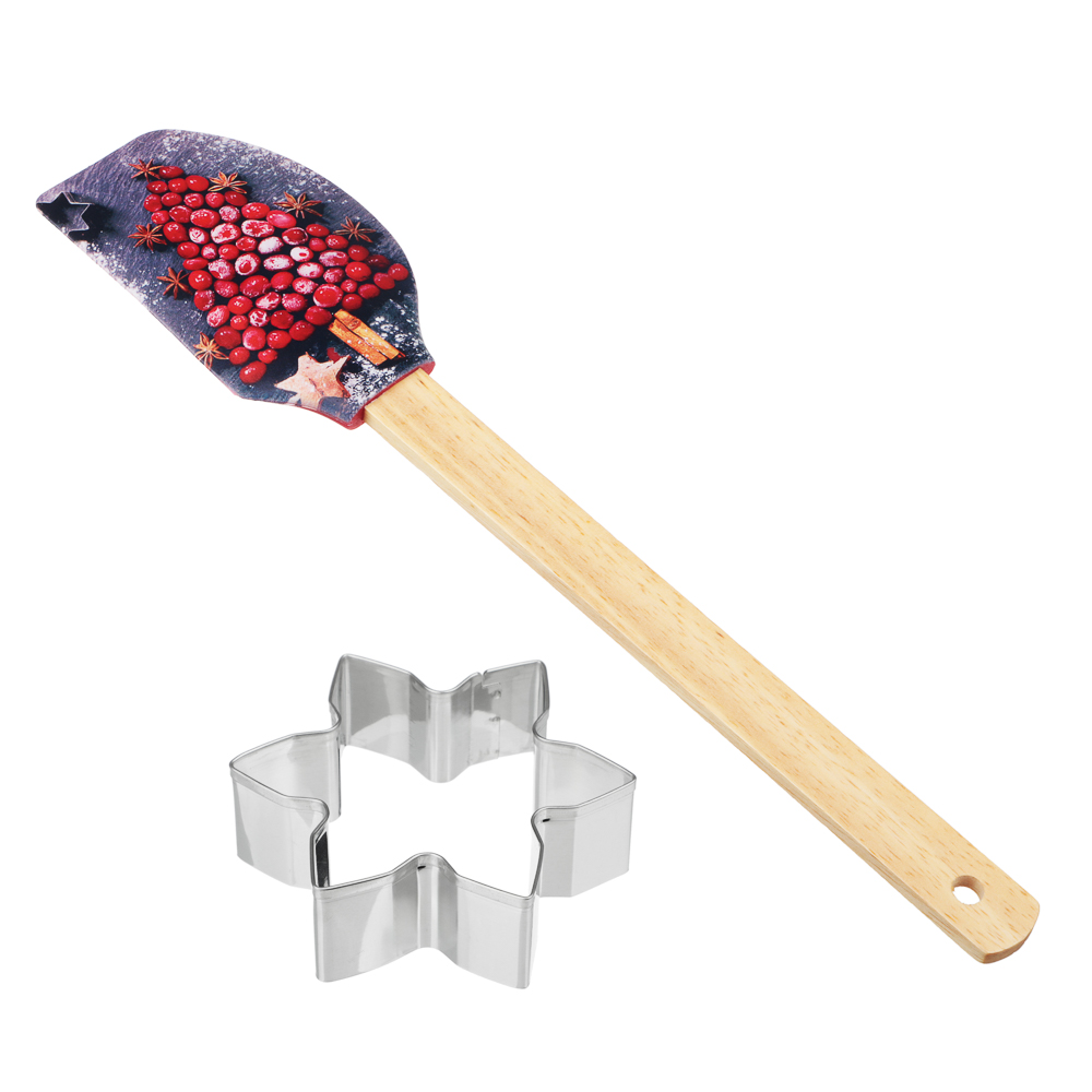 SATOSHI Набор 2 пр., лопатка силиконовая, форма для печенья, арт.№ 856-173