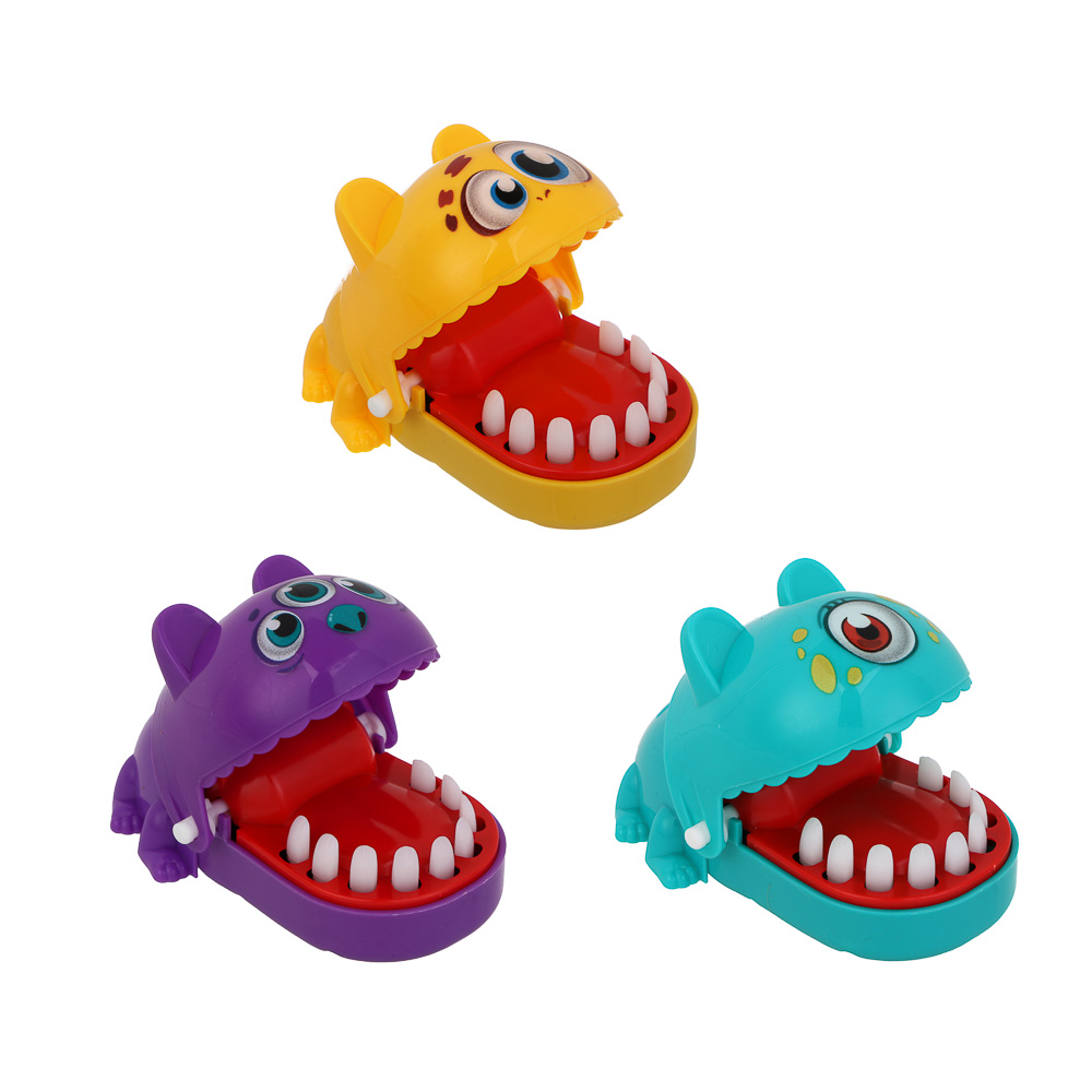 Игрушка антистресс "Зубастик", 10,5х6,5х6,5см, ABS, 3 дизайна, арт.№ 274-286