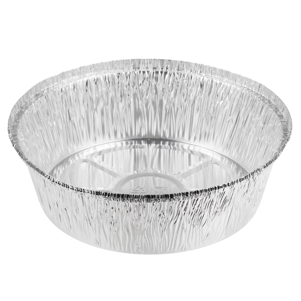 Форма для запекания, алюминиевая фольга, d20,5cм, дно d16,7см, 1405мл, L-край, 99-02, арт.№ 438-138