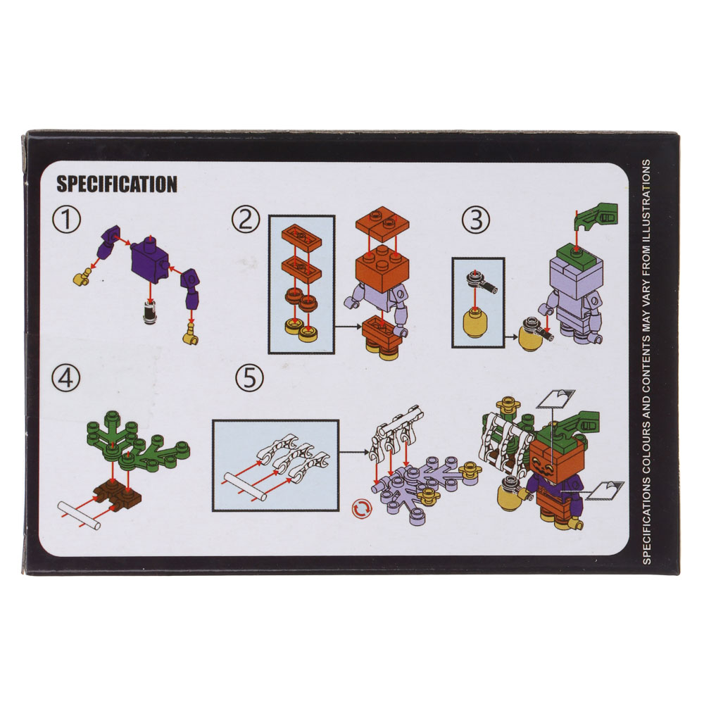 ИГРОЛЕНД Конструктор "Страшилки", 29-39 дет., 8х3,7х12 см, ABS, 4 вида, арт.№ 265-680