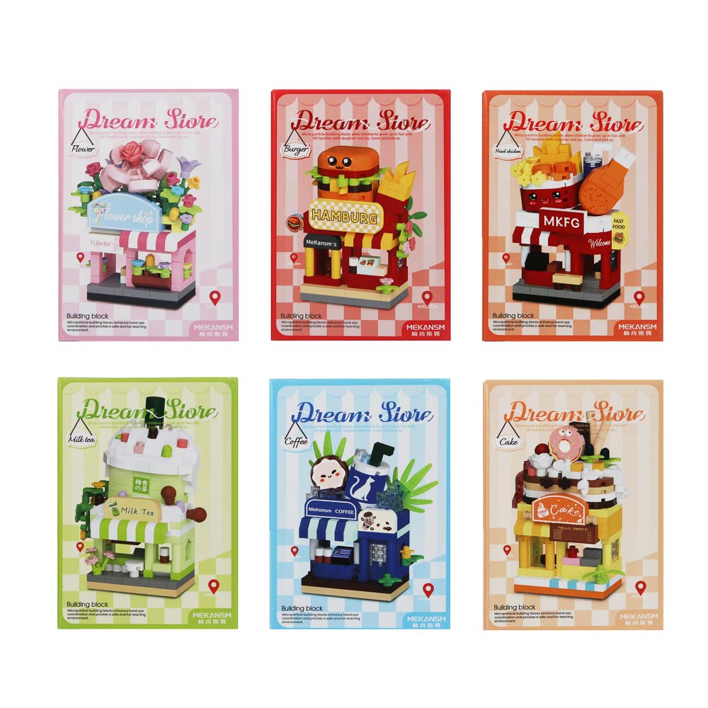 ИГРОЛЕНД Конструктор "Семейный бизнес", 172-207 дет.,8х4,5х11,5 см, ABS, 8 видов, арт.№ 858-088