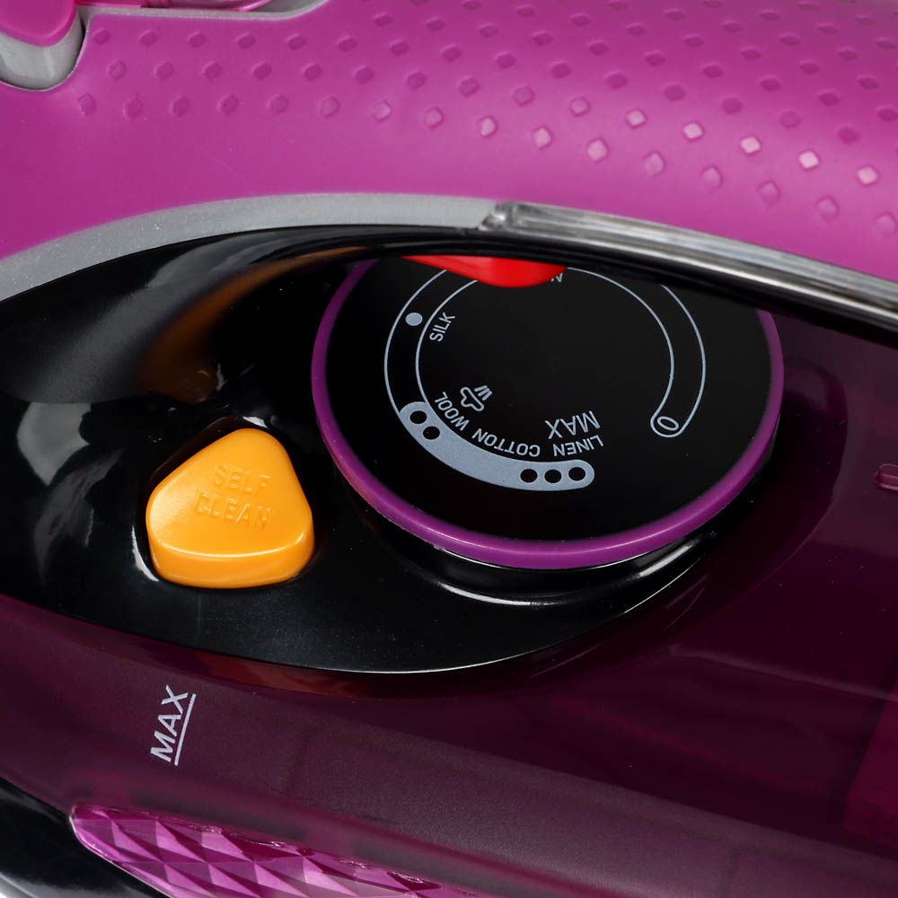 LEBEN Утюг с отпаривателем 2200 Вт, подошва - керамическое покрытие, LED, арт.№ 249-018