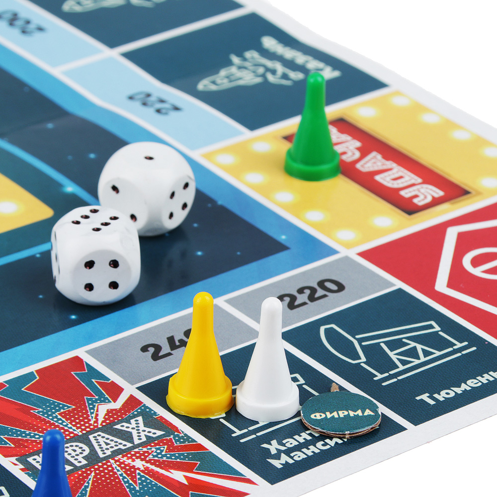 ИГРОЛЕНД Игра-ходилка "Экономическая игра", картон, пластик, 26х17х4см, арт.№ 897-057