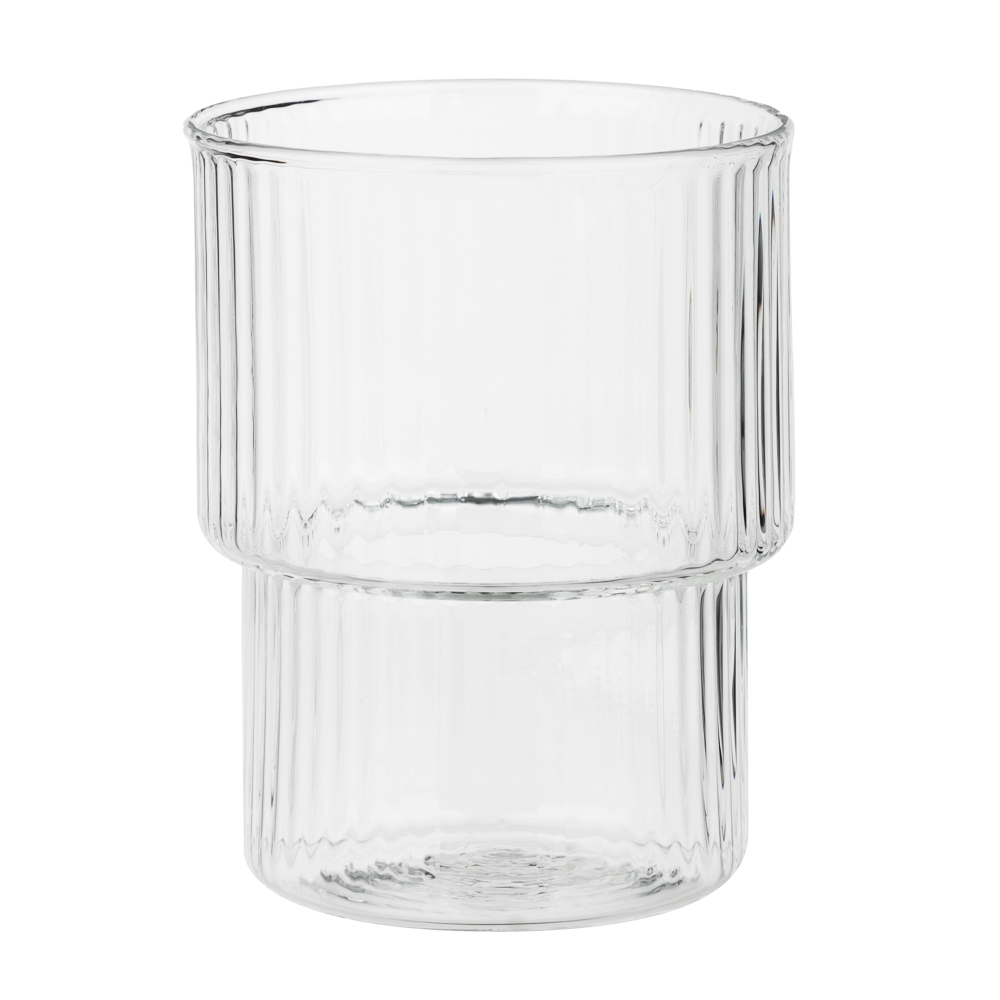 MILLIMI Набор стаканов Астра 300 мл, 4 шт, стекло, рифленый, арт.№ 878-615