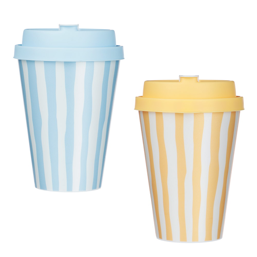 Орра Стакан с крышкой и клапаном 420мл, пластик, 2 цвета, арт.№ 861-597