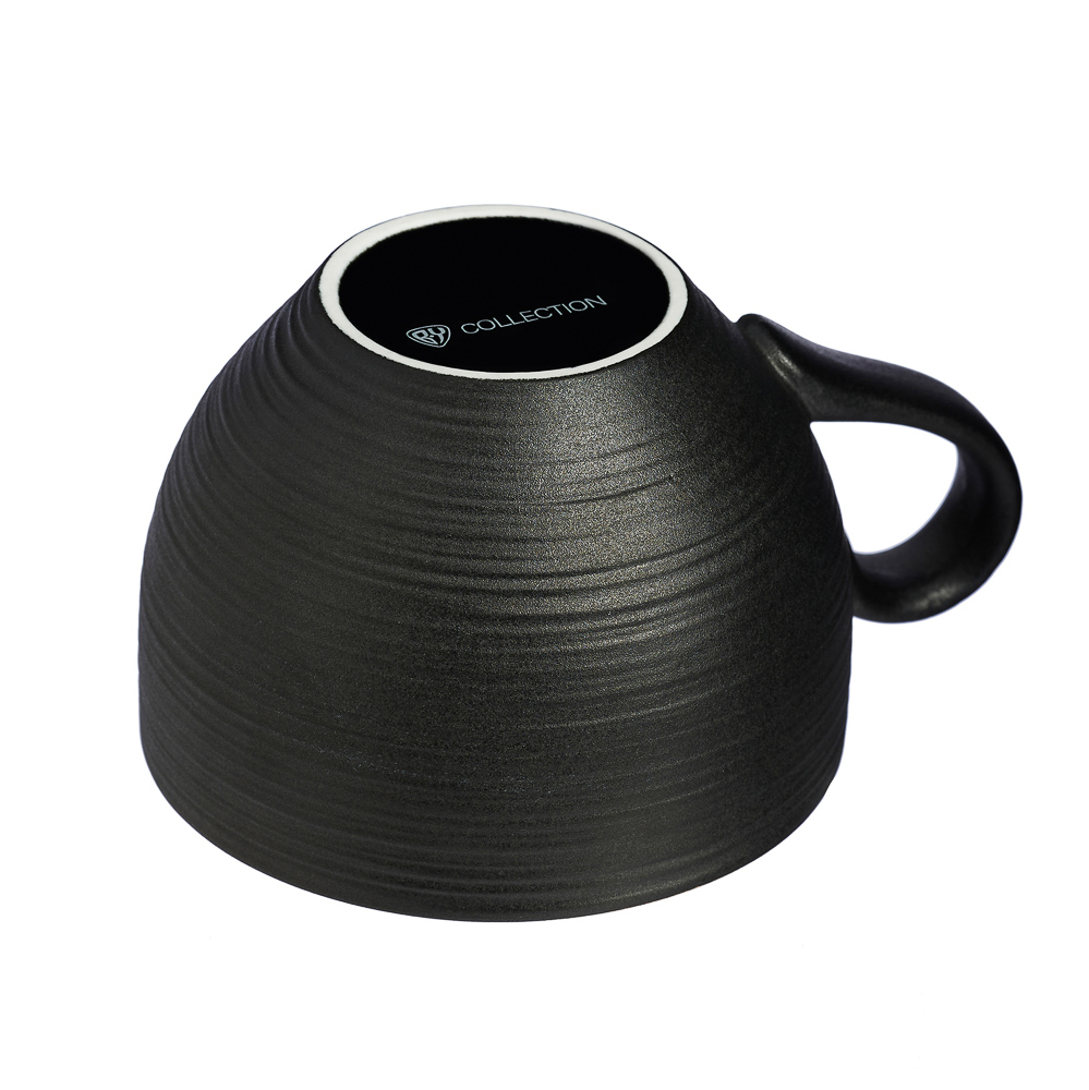 BY COLLECTION Black Line Набор чайный 2 пр., 200мл, 14см, фарфор, арт.№ 816-422