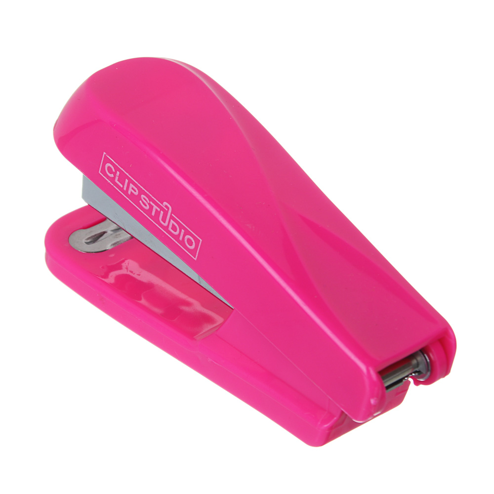 ClipStudio Степлер для скоб №24/6, на 20 листов, 10,2x4,8см, 3 цвета, в пластик. боксе, арт.№ 526-506