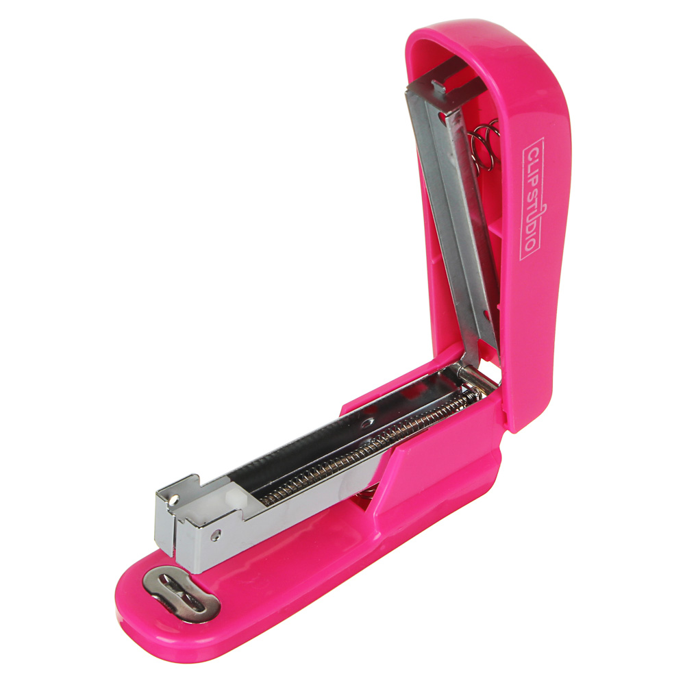 ClipStudio Степлер для скоб №24/6, на 20 листов, 10,2x4,8см, 3 цвета, в пластик. боксе, арт.№ 526-506