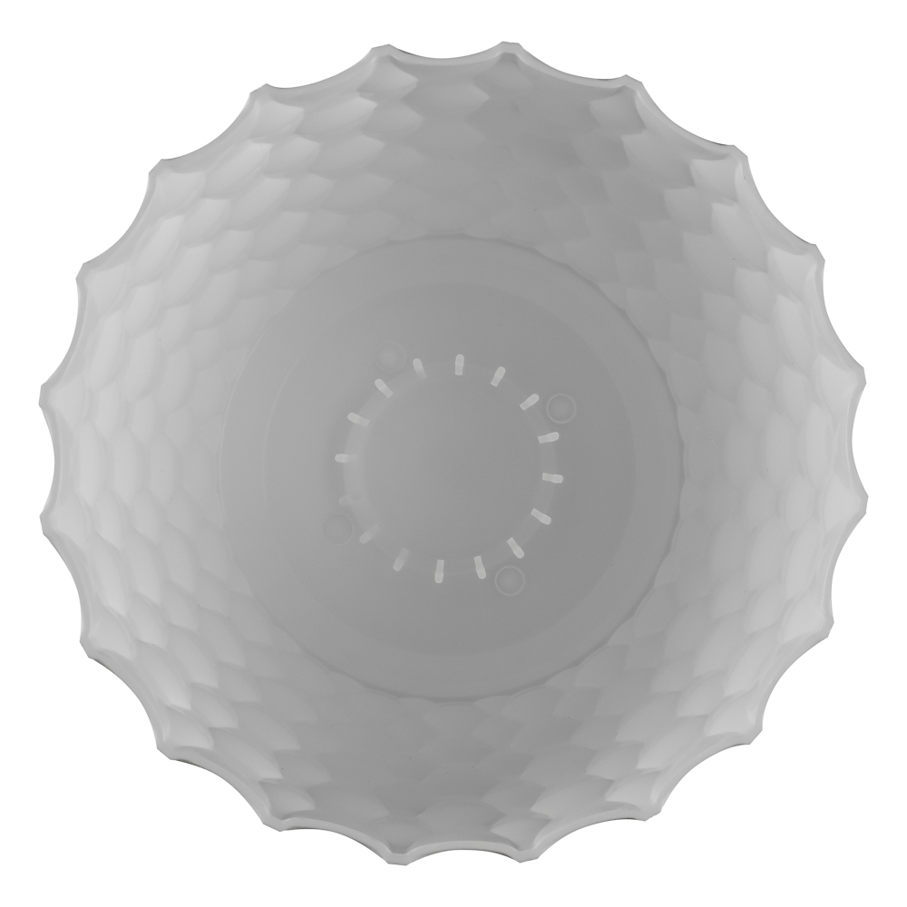 Горшок для цветов с поддоном "Wave", 2.5 л, d=17.5 см, микс цветов, арт.№ 164-413