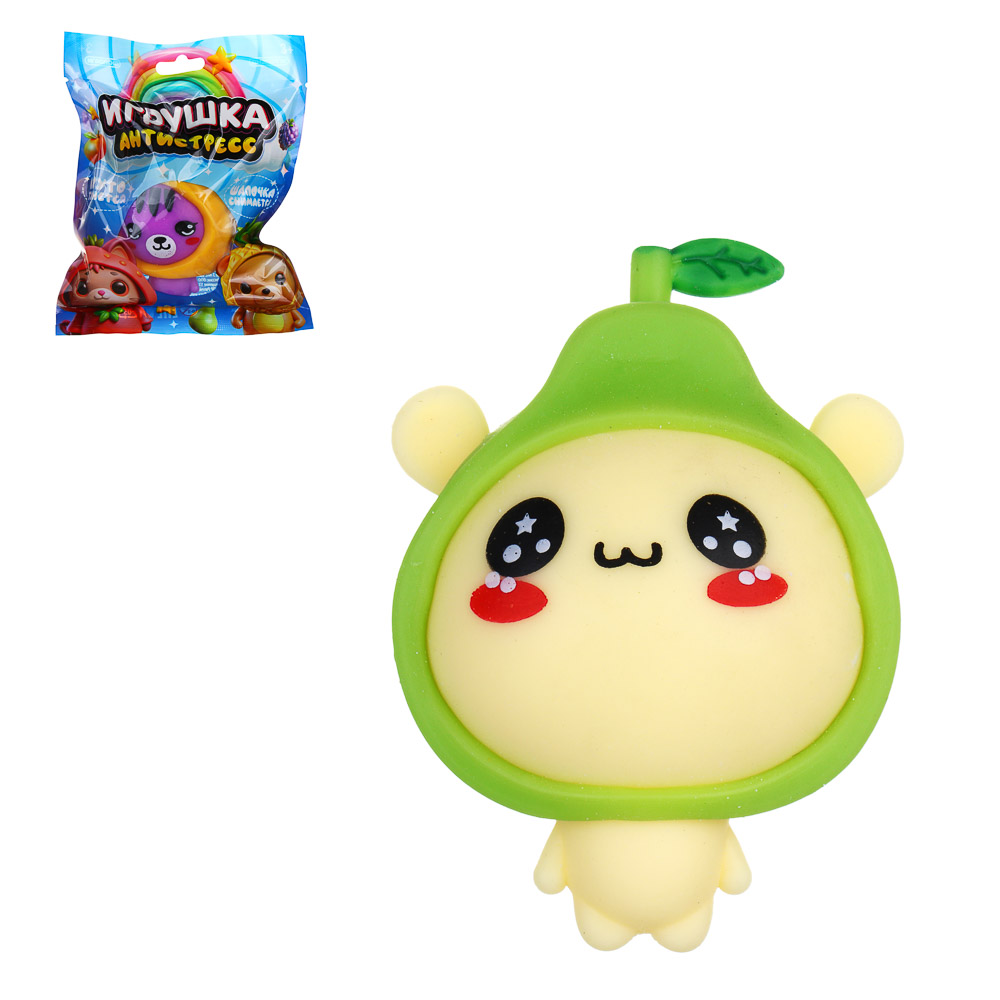 ИГРОЛЕНД Игрушка-антистресс в виде животных, полимер, 7-11см, 3 дизайна, арт.№ 295-073