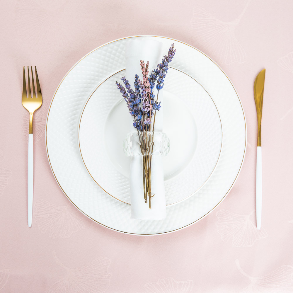 PROVANCE Мятный Латте Скатерть текстильная жаккард с водоотталк.пропиткой, 140х230см, ПЭ, 3 цвета, арт.№ 488-049