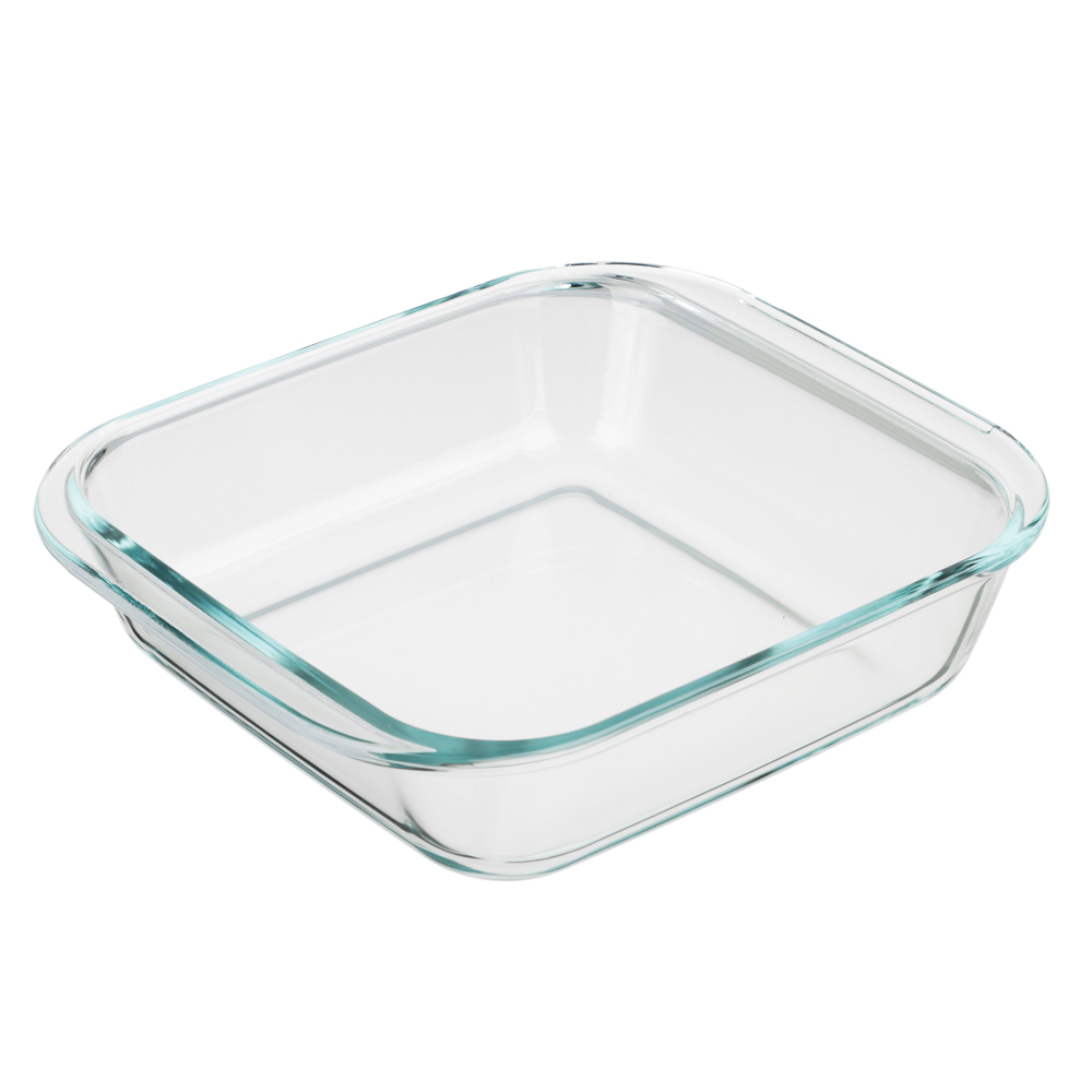 SATOSHI Форма для запекания жаропрочная квадратная, с ручками, стекло, 21,3x18,9x5см, 1,1л, GB-S1100, арт.№ 825-043