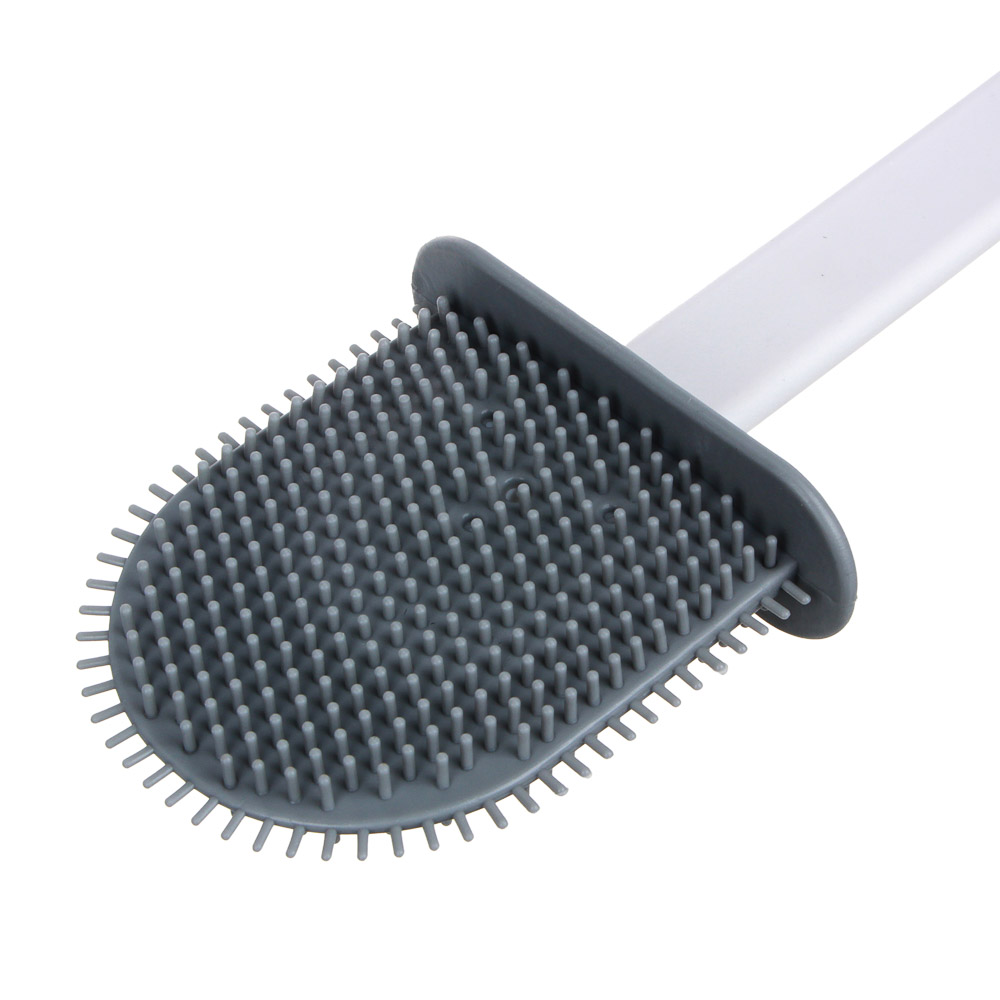 Ёрш для туалета настенный тм VETTA, 10х36,5см, силикон, полипропилен, белый, арт.№ 463-256