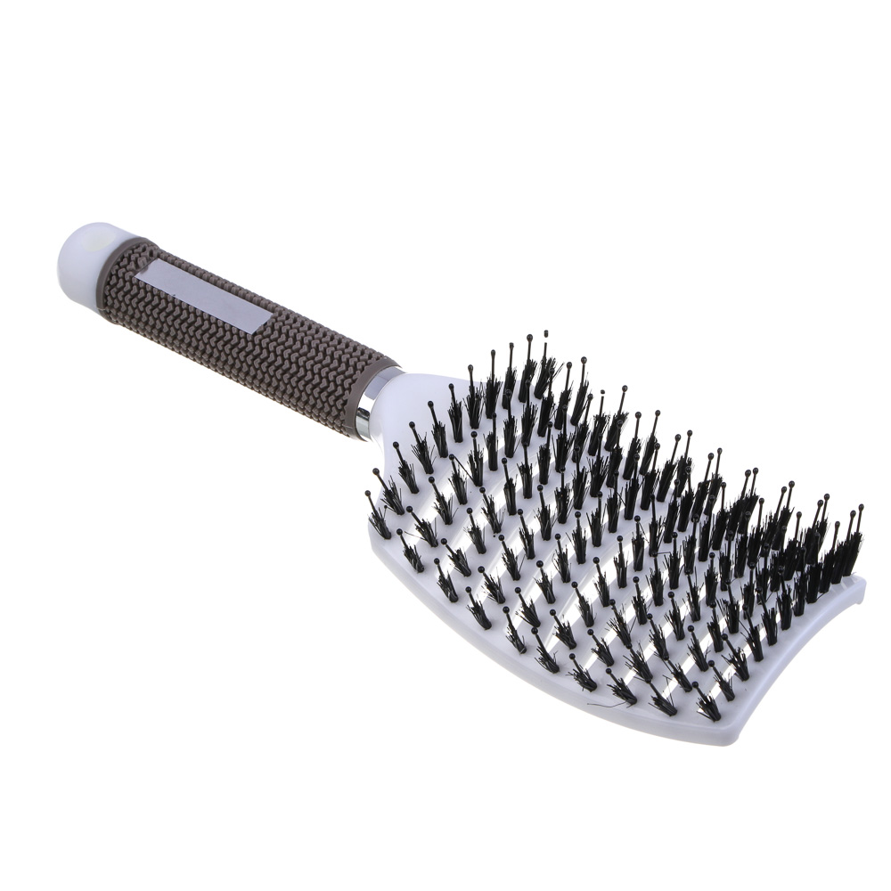 ЮНИLOOK Расческа массажная, ABS+щетина 24x7см, 4 цвета, арт.№ 319-220