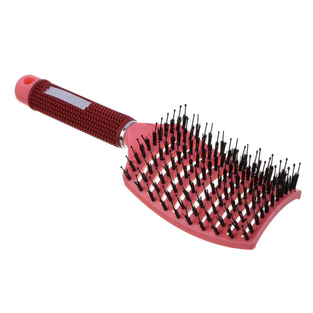 ЮНИLOOK Расческа массажная, ABS+щетина 24x7см, 4 цвета, арт.№ 319-220
