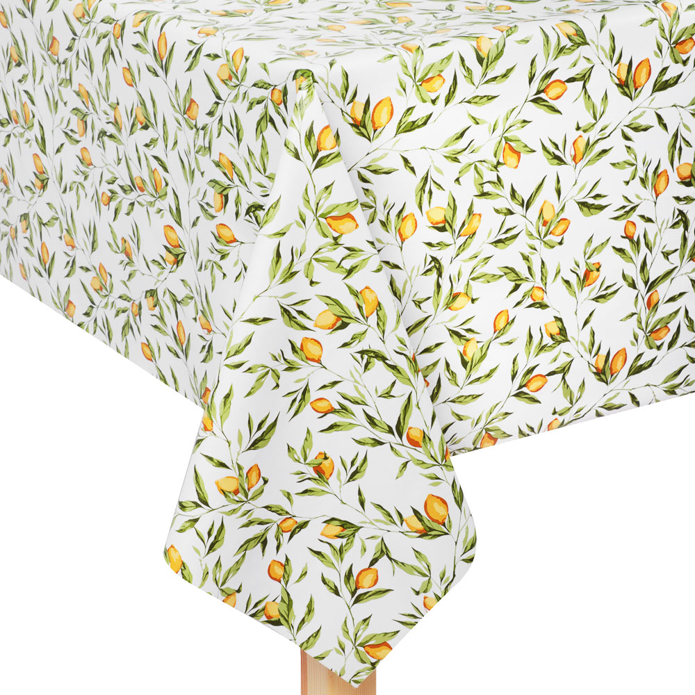 PROVANCE Лимонный курд Скатерть ПВХ 140х140см на текстильной основе, лимоны, арт.№ 479-297
