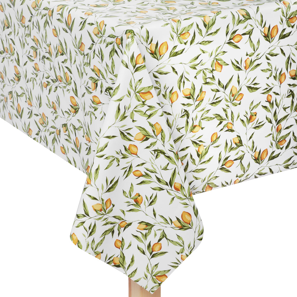 PROVANCE Лимонный курд Скатерть ПВХ 140х230см на текстильной основе, лимоны, арт.№ 479-299