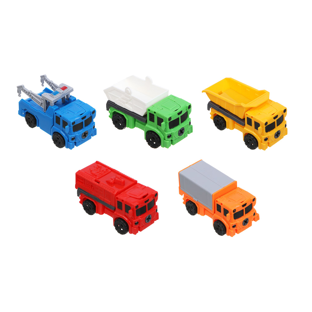 ИГРОЛЕНД Конструктор "Строим Город" Трансформеры, РР, 11,5х13,5см, 5 дизайнов, арт.№ 296-006