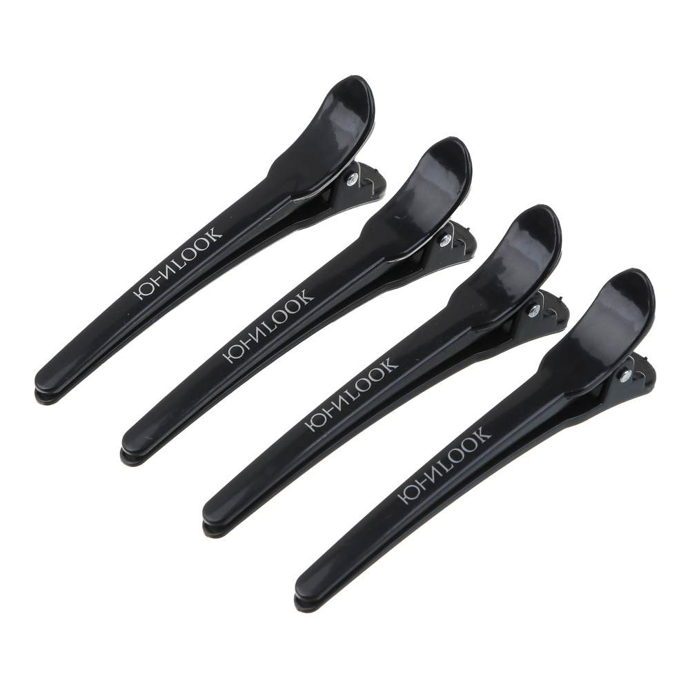 Зажимы для волос ЮНИLOOK, 4 шт., 10см, пластик, ACS-96, арт.№ 321-034