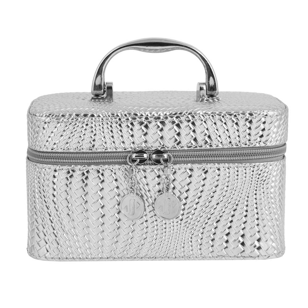 Шкатулка для украшений, 19х10,5х10,5см, полиуретан, цвет серебряный, арт.23-24, арт.№ 504-856