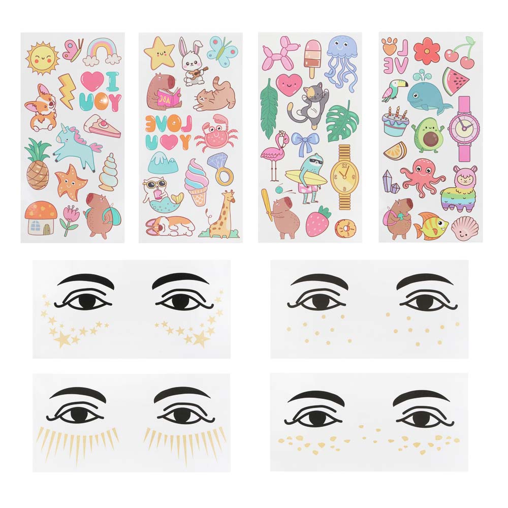 РЫЖИЙ Тату-украшения переводные, бумага, акриловый полимер, 20х8см, арт.№ 838-010