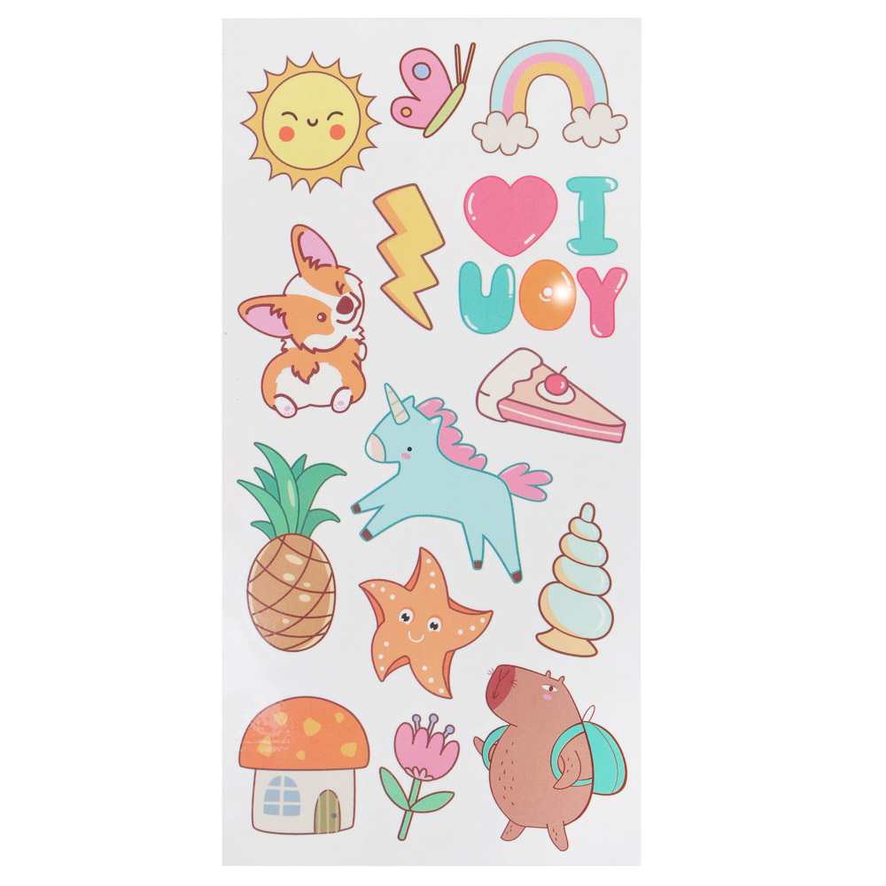 РЫЖИЙ Тату-украшения переводные, бумага, акриловый полимер, 20х8см, арт.№ 838-010