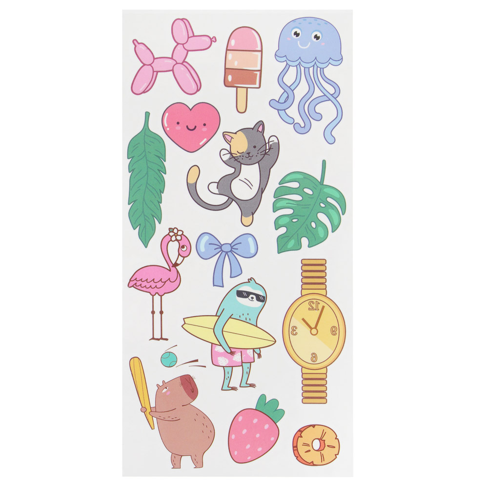 РЫЖИЙ Тату-украшения переводные, бумага, акриловый полимер, 20х8см, арт.№ 838-010