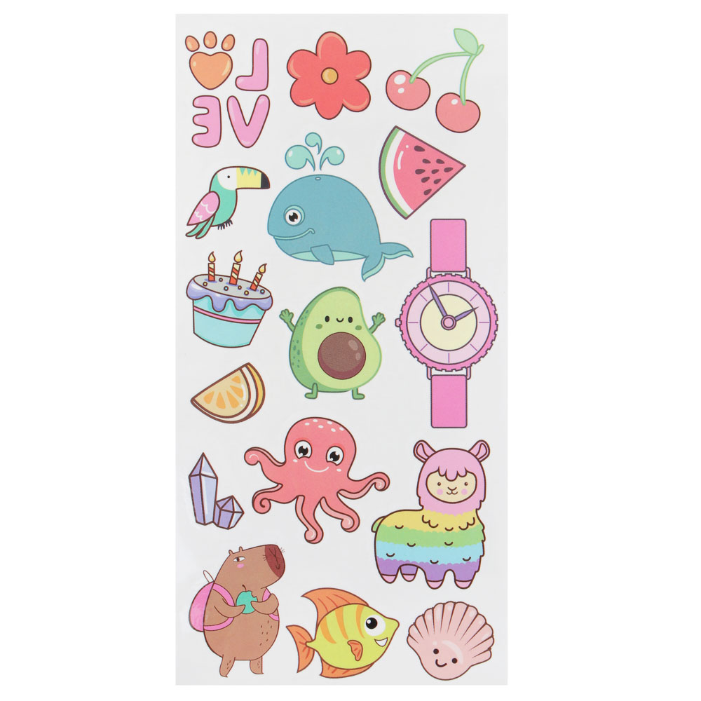 РЫЖИЙ Тату-украшения переводные, бумага, акриловый полимер, 20х8см, арт.№ 838-010