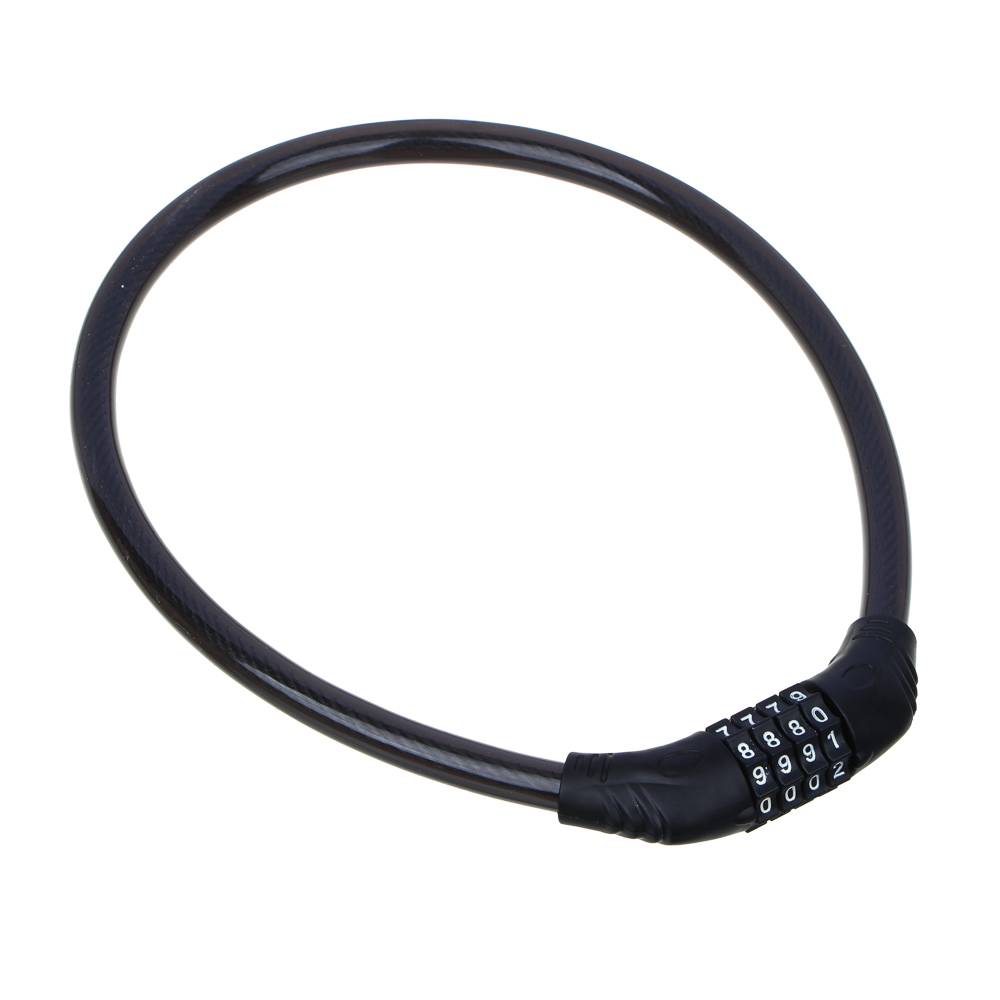 SILAPRO Велозамок кодовый 4-х значный, d=12мм х 65см, PVC, металл, арт.№ 195-133