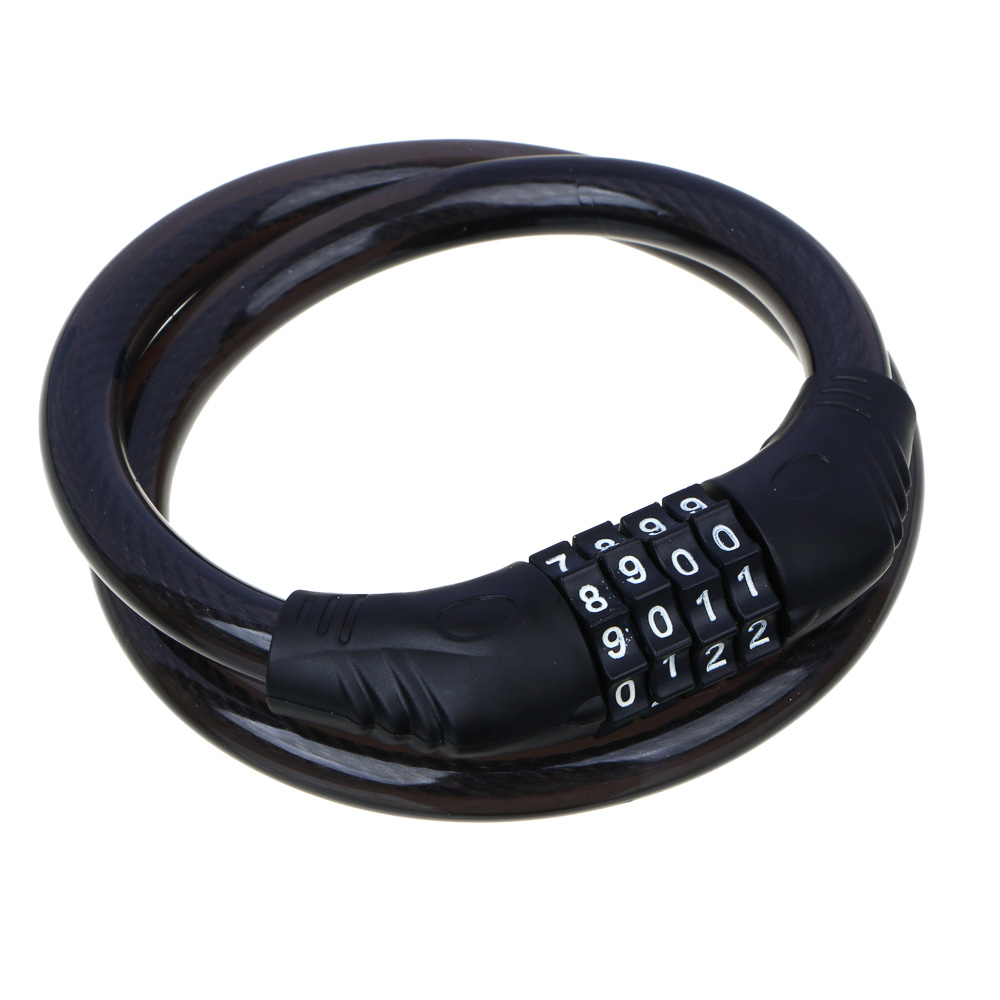 SILAPRO Велозамок кодовый 4-х значный, d=12мм х 65см, PVC, металл, арт.№ 195-133
