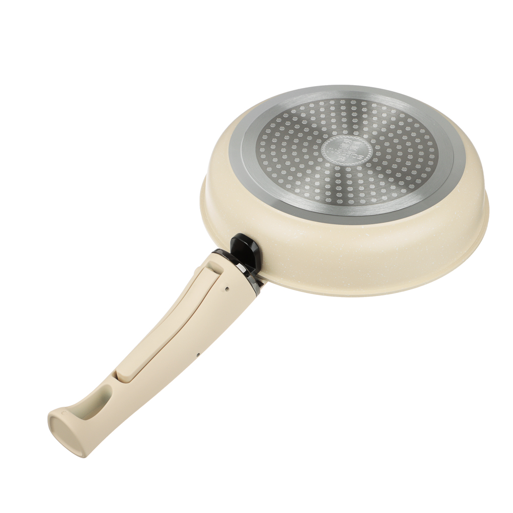 Набор посуды SATOSHI Бланко 19 предметов (сковороды 20 см, 24 см, 24 см, 2,8 л; кастрюля 2,8 л+ковш 2,2 л; съемные ручки, крышки, протектор, кухонные принадлежности, арт.№ 846-754